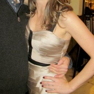 Gold party dress